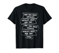 Tiempos difíciles Crear capitalistas buenos tiempos Repita Camiseta