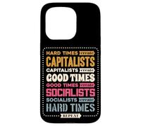 Tiempos difíciles Crear capitalistas buenos tiempos Repita Carcasa para iPhone 15 Pro