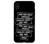 Tiempos difíciles Crear capitalistas buenos tiempos Repita Carcasa para iPhone XS Max