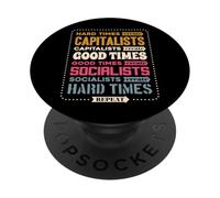 Tiempos difíciles Crear capitalistas buenos tiempos Repita PopSockets PopGrip Adhesivo