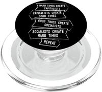 Tiempos difíciles Crear capitalistas buenos tiempos Repita PopSockets PopGrip para MagSafe
