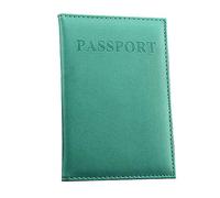 Tiempos Malos Tiempos Bolsillos titular de pasaporte Precioso ID dedicado Tarjeta Protective Organizador Cubierta Bolsa de Viaje Receptor Radio Bolsas, azul claro, talla única
