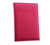 Tiempos Malos Tiempos Bolsillos titular de pasaporte Precioso ID dedicado Tarjeta Protective Organizador Cubierta Bolsa de Viaje Receptor Radio Bolsas, Rosa intenso., talla única