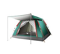 Tienda al Aire Libre 3-4 Personas Playa Gruesa impermeabilización 2 Personas acampando Completamente automática Doble Velocidad de Campamento Abre una Carpa de Cuatro Lados