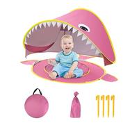 Tienda al Aire Libre para, Tienda de Playhouse, de Sol de Dibujos Animados - Protección UV, pequeña Piscina integrada, Refugio de Sol portátil, bebé Plegable Fuera del Sol para Patio Trasero