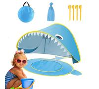 Tienda al aire libre para, tienda playhouse,Cartoon Beach Play Tent - Playhouse plegable con piscina pequeña integrada, protección UV, bebé impermeable fuera del sol para la familia