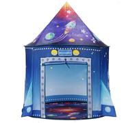 Tienda campaña Cohetes Sala Juegos bebés niños Interior Exterior Nave Espacial Tienda con temática Astronauta Emergente Juguete Espacial portátil Tienda Fiesta Disfraces en Casa Regalo de cumpleaños