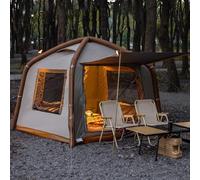 Tienda Campaña Hinchable para 4 Personas, Carpa Camping, Portátil y Plegable para Acampar Durante la Noche, Resistente a la Intemperie, Fácil de Montar