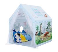 Tienda Campaña Infantil Carpa de Juegos para Niños Interior y Exterior, Grande Carpa para Niños con Ventanas y Bolsa de Transporte, Tienda Infantil Casita Infantil 120×100×130 cm, Volcán Dinosaurio