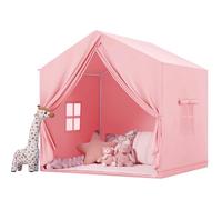 Tienda Campaña Infantil Tipi: Grande Tipi Infantil con Colchoneta con Ventana - Tienda Campaña Niños - Rosa Niña Criança Brincar Regalo de Sala de Juegos de Juguetes