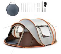 Tienda Campaña Tipo Cúpula Emergente para 4-5 Personas, Automática | Instala en solo 3 Segundos, Material Exterior Impermeable, Emergentes Ofrece Protección Solar Confiable