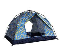 Tienda, Carpa portátil a Prueba de Viento al Aire Libre, Carpa Impermeable de toldo Familiar, Tienda Abierta de Velocidad de 3-4 Personas, Carpa de Mochila Liviana, Aqiong