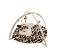 Tienda de Actividades Multifuncional for Gatos, Cama rascadora for Juegos de Mascotas, Adecuada for Gatos y Perros, Juego, Descanso, Almuerzo(Giraffe)
