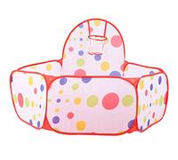 Tienda de Bolas para niños pequeños con Canasta de Baloncesto, Tienda de Juegos Plegable para niños, Piscina de Bolas de poliéster Suave para Uso en Interiores y Exteriores,