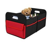 Tienda de botas de coche genérica Oxford Cloth Boot Tidy For Car | Interior Cargo Box Bin With Handles For Automotive, Truck, Sedan, Van, Travel | Waterproof Trunk Organizer