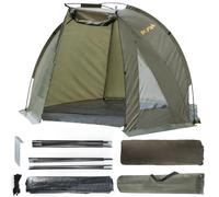 Tienda de c、Campaña para Pesca de Carpas para 1 - 2 Personas, de Erección Rápida, Ligera, Impermeable, Refugio de día de Pesca con Lados, Incluye Cubierta de Suelo, Bolsa de Transporte