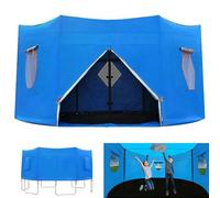 Tienda de cama elástica para exteriores para camas elásticas de 6 a 15 pies, toldo octogonal azul, unisex, para todas las edades, perfecta para diversión y seguridad en el patio trasero, ideal para