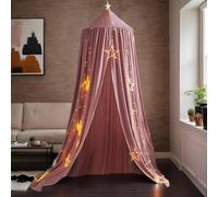 Tienda De Cama Para Niños - Copa Mágica Con Diseño De Noche Estrellada | Lectura De Malla Transpirable Nook & Hideaway Space | Copa De Juego Fácil De Juego Para La Decoración De La Habitación Para Niñ