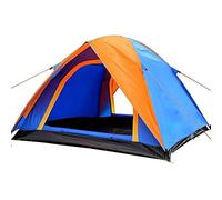 Tienda de Campamento para Acampar Tienda de Doble Capa para Acampar Todo el Clima Puerta Doble Impermeable 200x180x140cm 3-4 Personas Family Camping Cups (Azul) Hola