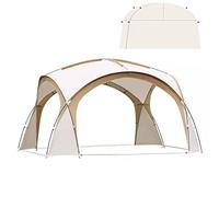 tienda de campaña, 4,2 X 4,2 X 2,3 M Refugio for Eventos Al Aire Libre Carpas Gazebo for Acampar con 4 Paredes Desmontables Parasol, Carpa Familiar con Dosel Grande for Pesca Senderismo Picnic(Gold Wi