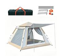 Tienda de Campaña 6-8 Personas Pop Up Montaje Automático Instantáneo Cúpula Impermeable Cortavientos Protección Solar Mosquitera Puerta Convertible Familiar(Style2,215 * 215 * 135 cm)