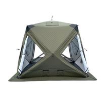 Tienda de campaña aislada portátil para pesca en hielo, sauna emergente al aire libre para senderismo y pesca, capacidad para 3-4 personas