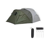 Tienda de campaña al aire libre fácil de instalar con parte delantera extendida para acampar familiar, playa, con marco y fuerte ventilación, protección solar