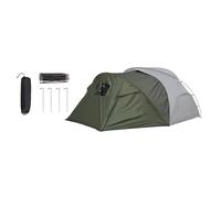 Tienda de campaña al aire libre fácil de instalar con parte delantera extendida para acampar familiar, playa, con marco y ventilación fuerte, tienda de campaña a prueba de agua