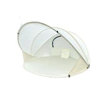 Tienda de campaña Beige White Pop Up Summer Automatic Beach Tent 2-3 People Speed Open Quick Portable Simple Shade Sun Fishing Park Leisure Travel