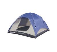 Tienda de campaña bergeijk doble techo poliéster 213x213x130 cm - azul/beige [pro.tec]