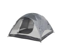 Tienda de campaña bergeijk doble techo poliéster 213x213x130 cm - gris/beige [pro.tec]