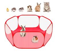 Tienda de campaña C&C para animales pequeños, transpirable y transparente, para mascotas, valla de ejercicio para exteriores e interiores, valla portátil para cobayas, conejos, hámster, chinchillas y