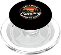 Tienda de campaña Camp More Worry Less Retro Sunset PopSockets PopGrip para MagSafe