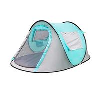 Tienda de campaña, Carpa de Campamento emergente, Carpa Impermeable de 2 Capas, Tienda de túneles emergentes de 3-4 Personas, Carpa de Domo con 2 Puertas 2 Ventana (b), Aqiong