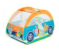 Tienda de Campaña Coche Moltó con 25 Bolas - Carpa Infantil Plegable para Juegos Interactivos - Ideal para Desarrollo de Habilidades Motoras y Creatividad