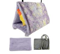 Tienda de campaña Colgante de Felpa | de pájaro - Jaula de Felpa, calefacción Invernal para cacatúas, de Peluche para Dormir de pájaro, de pájaros, de pájaros, cojín térmico USB