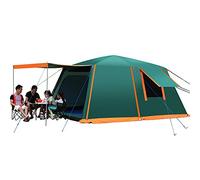 Tienda de campaña con porche, tienda de campaña desplegable automática, refugio solar, fácil de instalar, doble capa, tiendas de campaña familiares para acampar al aire libre, pesca, barbacoa, Hola