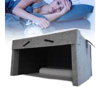 Tienda de campaña de almohada de cabina insonorizada, espacio de privacidad plegable con altavoces dobles integrados para un sueño silencioso, diseño a prueba de luz que te ayuda a conciliar el sueño