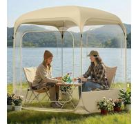 Tienda de campaña de Burbujas emergente instantánea para 1-4 Personas, 183x183x220cm, Refugio Transparente para Exteriores con Cubierta Superior, Vista de 360° para Todo Tipo de Clima, Impermeable