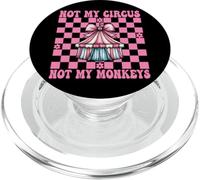 Tienda de campaña de Carnaval con Texto en inglés Not My Circus Not My Monkeys PopSockets PopGrip para MagSafe