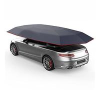 Tienda de campaña de coche totalmente automática, portátil, cubierta de paraguas de coche móvil, cubierta de protección plegable para automóviles, sombrilla para exteriores (5,2 m, azul marino)