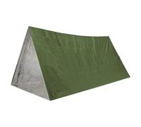 Tienda de campaña de emergencia, carpa tubular para personas, tienda de campaña, refugio de emergencia, uso como manta espacial para camping, senderismo FNg410 (verde, 240 x 150 x 90 cm)