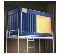 Tienda de campaña de litera individual de alta calidad, marco de 4 postes de esquina con cortinas opacas para privacidad, perfecta para dormitorios y dormitorios de niños, elegante toldo de cortina de