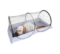 Tienda de campaña de malla - Base gris para una | Mosquitera plegable portátil de exterior sin instalación protección cifrada | Tienda antimosquitos para camping - Viaje con mochila