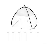 Tienda de campaña de malla de protección para vegetales, frutas y flores, cubierta resistente al sol, red de malla para jardines pequeños, patios, jardinería urbana, 56 x (1 unidad, blanco)