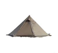 Tienda de campaña de ocho lados estilo pirámide con postes de soporte de aluminio y ventana cuadrada de humo para mejorar el flujo de aire durante el uso al aire libre (verde)