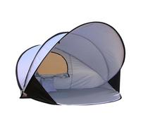 Tienda de campaña de playa con protección - Tienda de campaña para 2-4 personas | Protección contra el viento y el sol con cremallera | Blanco, Amarillo, Azul cielo | Ideal para familia y bebé (B)