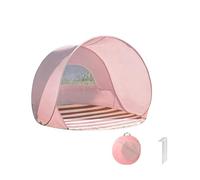 Tienda de campaña de playa pop-up con protección solar UPF 50+ para 2-3 personas, 145 cm, ligera tienda de campaña con ventilación y sacos de arena, tienda de protección solar de rápido desarrollo