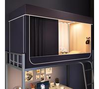 Tienda de campaña de privacidad para litera de tamaño individual, toldo portátil de ensueño con cubierta sensorial reductora de luz para niños y adultos