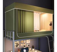 Tienda de campaña de privacidad para litera individual, tienda sensorial portátil de ensueño con toldo reductor de luz para niños y adultos, refugio para dormir para un mejor descanso